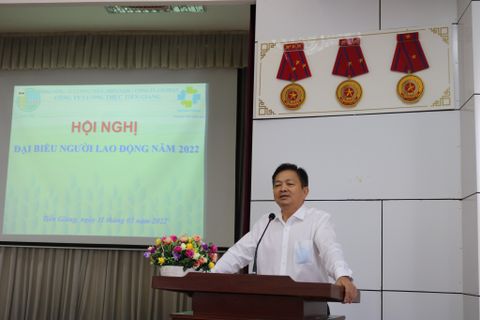 Công ty Lương thực Tiền Giang tổ chức Hội nghị đại biểu người lao động năm 2022