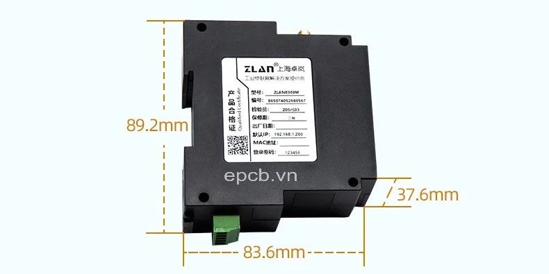 ZLAN8308M - Bộ chuyển đổi RS485 sang 4G DTU