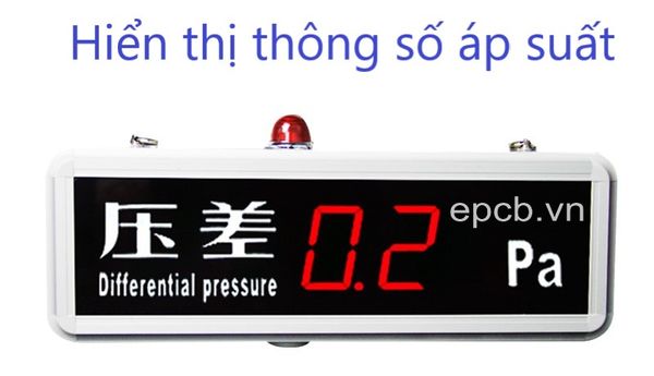 Đồng hồ Led đo áp suất tích hợp cảnh báo ES-HTP818