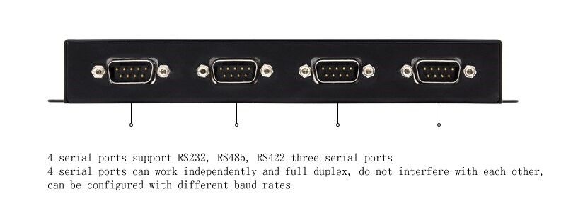 ZLAN5443A - Bộ chuyển đổi 4 cổng RS485 sang Ethernet