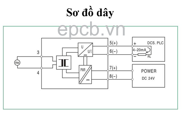 Bộ chuyển đổi điện áp xoay chiều AC sang 4-20mA | 0-10V