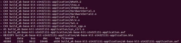 Hoàn tất biên dịch source code AK Embedded Base Kit - STM32L151