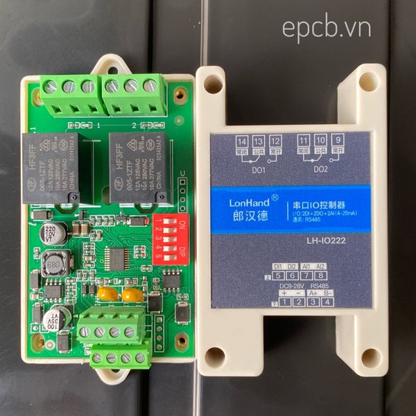 Bộ chuyển đổi DI/DO/AI sang RS485 Modbus RTU thực tế