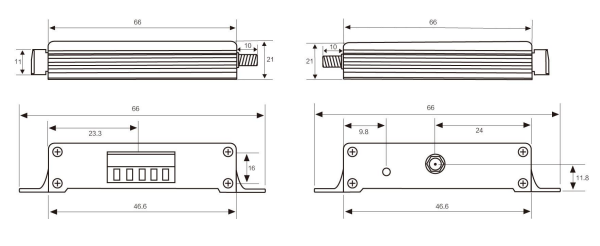 Bộ chuyển đổi RS485 sang Lora E800-DTU