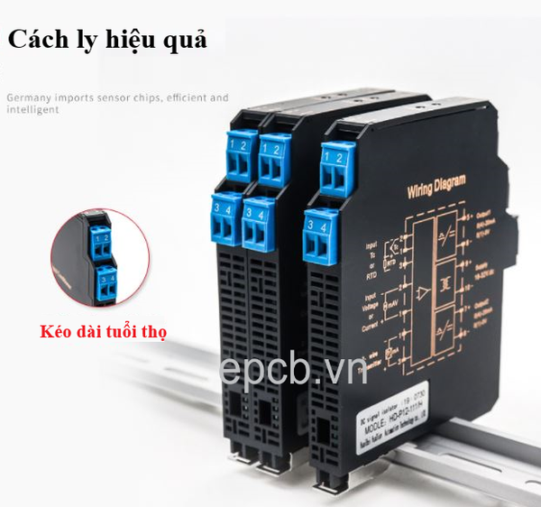 Bộ chuyển đổi cách ly tín hiệu 4 - 20mA | 0-5V | 0-10V 2 ngõ ra ( Isolate )