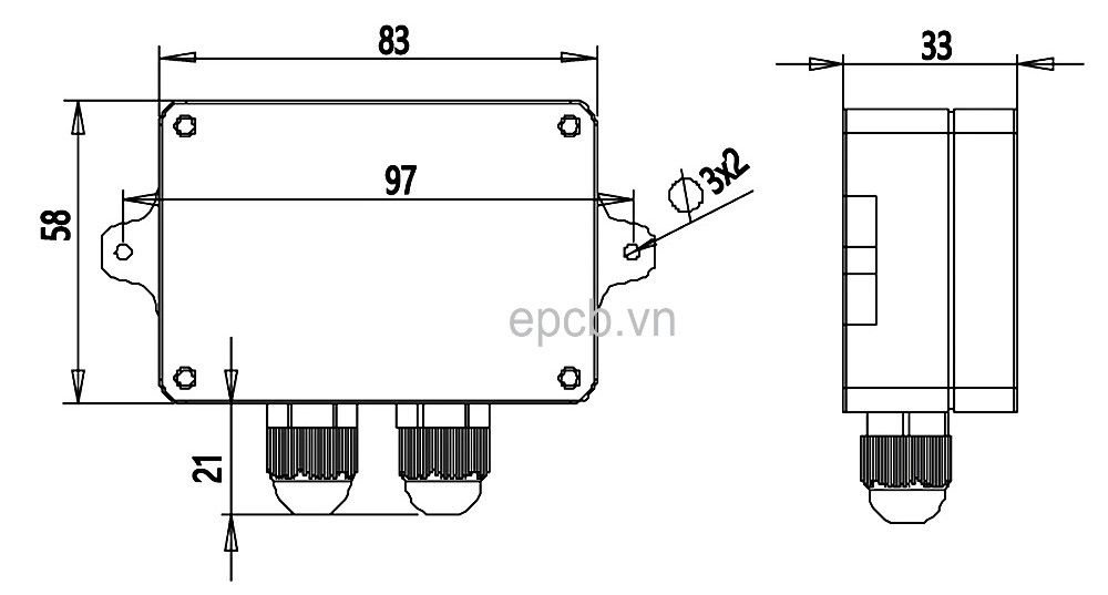 Bộ chuyển đổi tín hiệu Load cell sang 4-20mA RW-ST01A