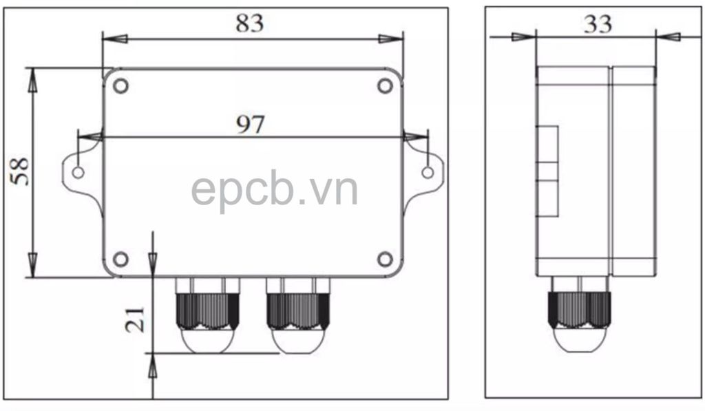 Bộ chuyển đổi tín hiệu Load cell sang 4-20mA TDA-01