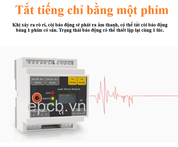 Bộ điều khiển, giám sát, xác định chính xác vị trí rò rỉ nước ES-WDC-04 Water Leak