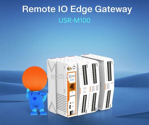 Bộ định tuyến công nghiệp router điều khiển IO Ethernet USR-M100