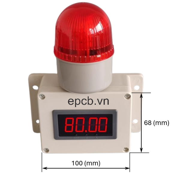 Bộ đo hiển thị mức nước tích hợp cảnh báo cói đèn EA-WT-LW-01