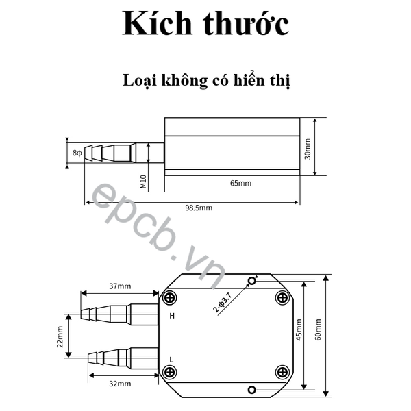 Cảm biến áp suất không khí vi sai ES-DPV-01