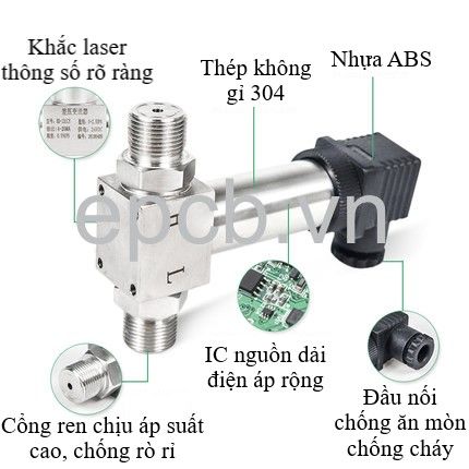 Cảm biến chênh lệch áp suất khí, chất lỏng ES-PR-05