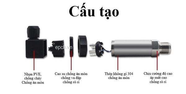 Cảm biến áp suất ES-PR-01 4 - 20 mA