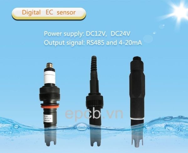 Cảm biến đầu dò đo độ dẫn điện nước EC ES-EC-WT-01 ( RS485 & 4 - 20mA )