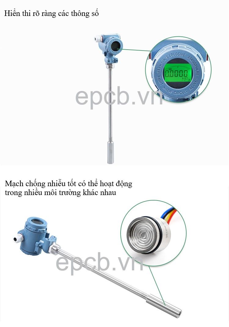 Cảm biến đo mức chất lỏng, nước bằng áp suất ES-LSL-05