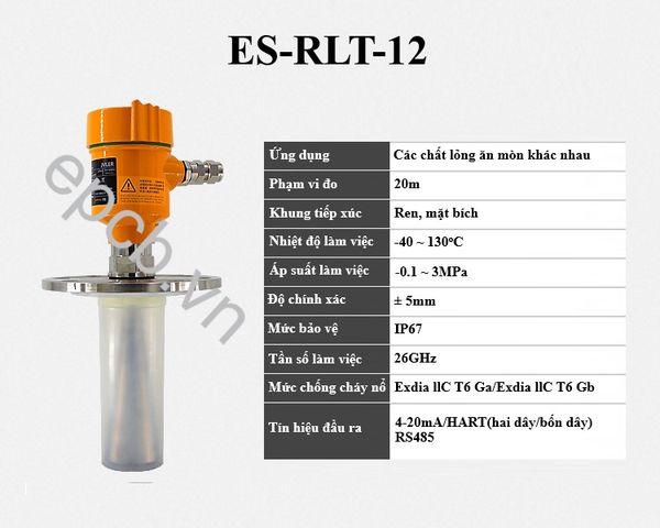 Cảm biến đo mức radar ES-RLT (Radar Level Transmitter)