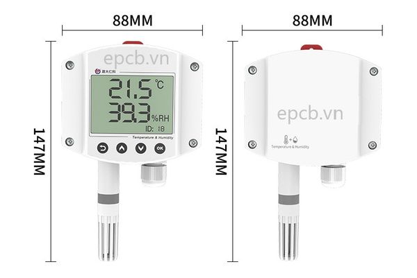 Cảm biến nhiệt độ độ ẩm RS485 có hiển thị ES-TH-LCD-01