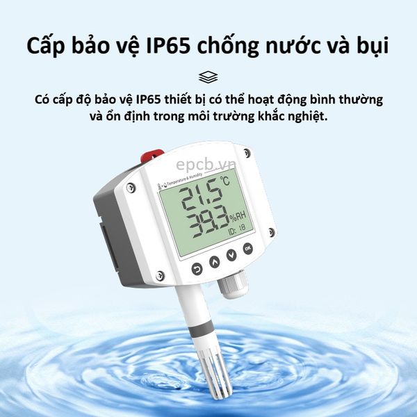 Cảm biến nhiệt độ độ ẩm RS485 có hiển thị ES-TH-LCD-01