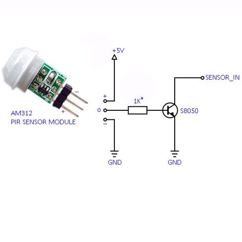 Cảm Biến Thân Nhiệt Chuyển Động PIR AM312 Mini