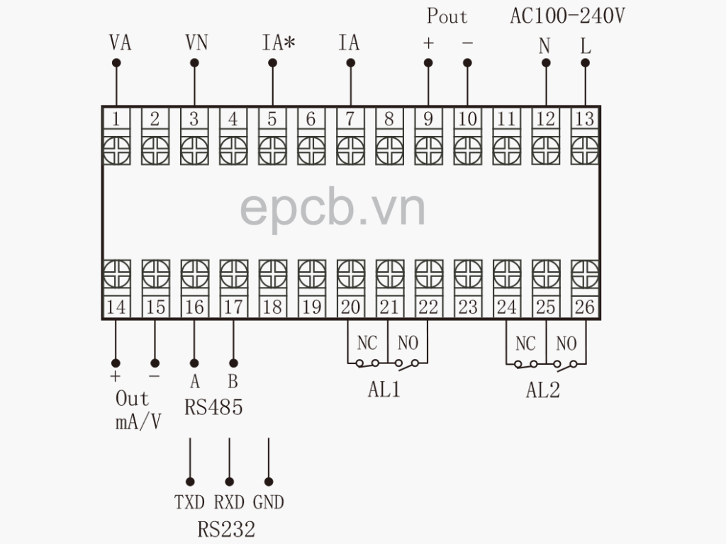 Đồng hồ đo điện đa năng AC OHR-D13