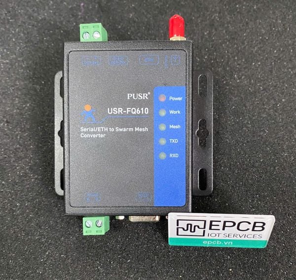 Bo Chuyen Doi RS232/RS485/Ethernet sang Mang Khong Day Swarm Mesh USR-FQ610