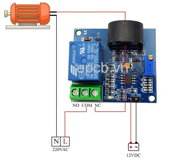 Công tắc cảm biến quá dòng AC 5A