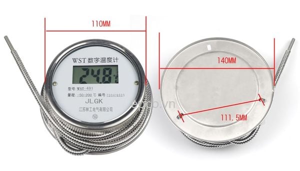 Đồng hồ đo nhiệt độ chống thấm nước công nghiệp WST/DTM-491