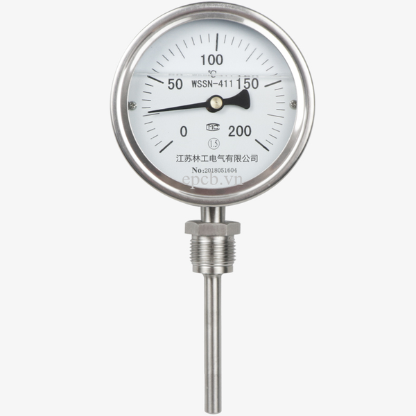 Đồng hồ đo nhiệt độ nồi hơi chống ăn mòn WSSN-411BF