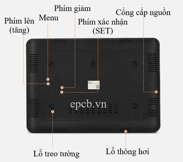 Đồng hồ đo nhiệt độ và độ ẩm hiển thị trên màn hình LED EP-LX932