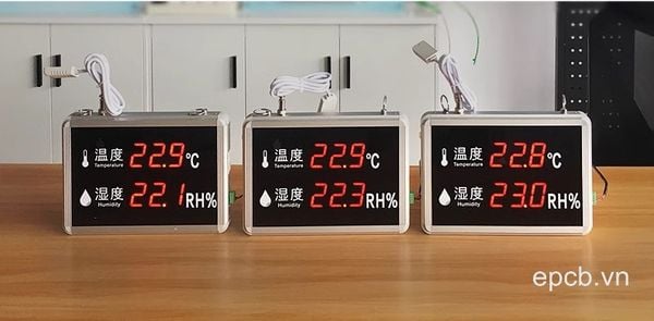 Đồng hồ Led đo nhiệt độ độ ẩm LH-THS hỗ trợ RS485 Modbus RTU