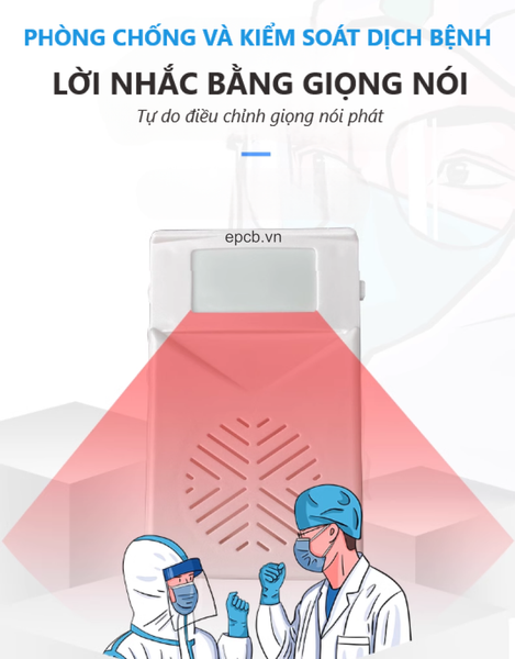 Loa phát âm thanh nhắc nhở bằng giọng nói tùy chỉnh ED-DT820