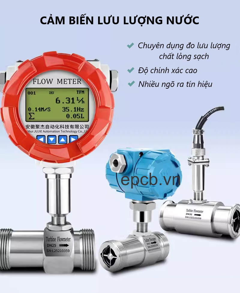 Cảm biến lưu lượng nước công nghiệp - Flow Meter