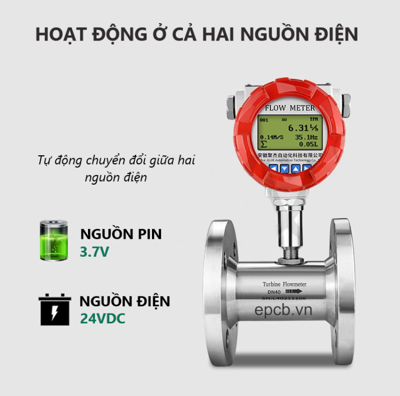 Cảm biến lưu lượng nước công nghiệp - Flow Meter