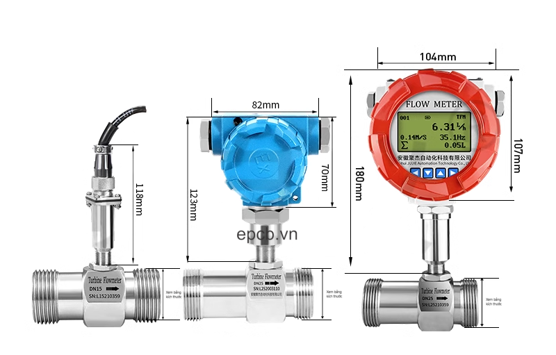 Cảm biến lưu lượng nước công nghiệp - Flow Meter