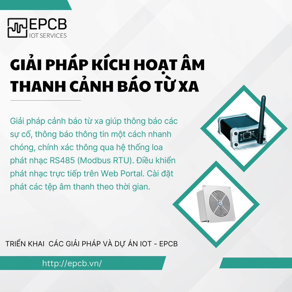 Giải pháp kích hoạt âm thanh cảnh báo từ xa