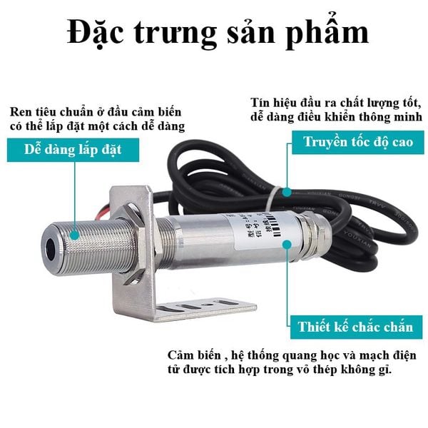 Cảm biến nhiệt độ hồng ngoại không tiếp xúc RS485 T10S-B-HW RS485