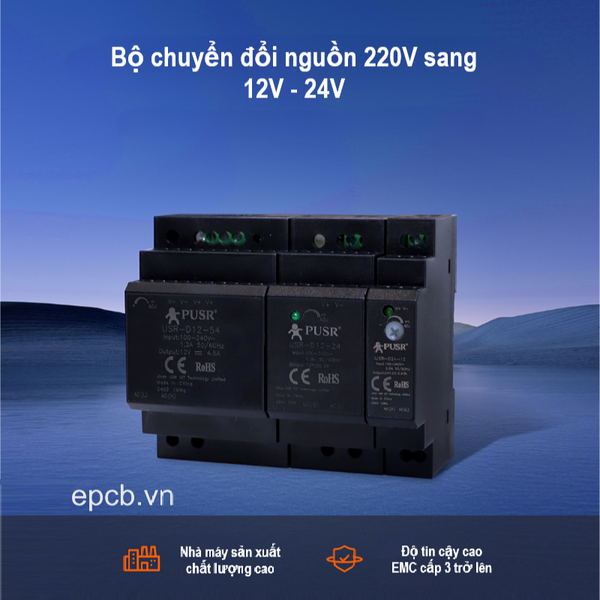 Bo chuyen doi nguon 220V sang 24 12 VDC