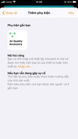 Thiết bị đo chất lượng không khí, bụi mịn PM2.5 kết nối Apple Home Kit