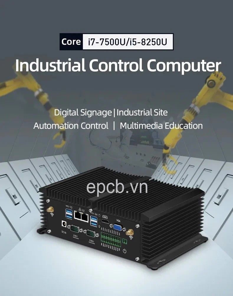 IPCE-I5-8250U Industrial Control Computer - Máy tính công nghiệp