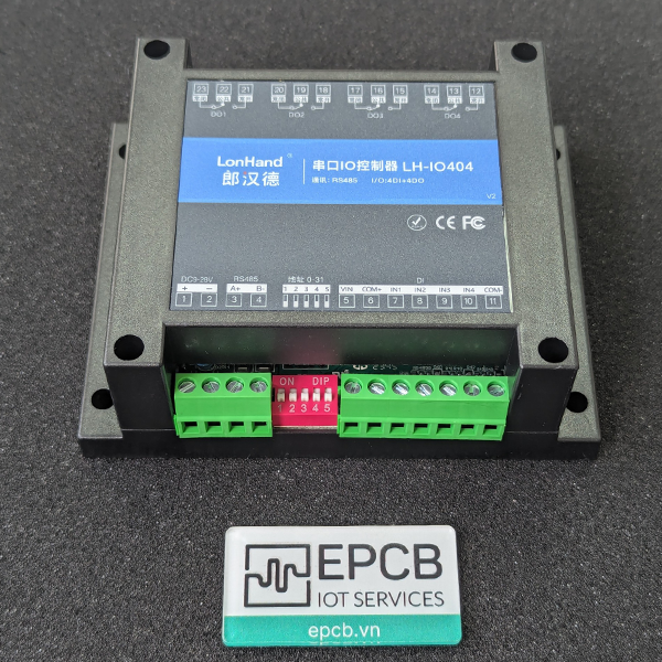 Relay 4 kenh IO giao tiep RS485 RS232 cong nghiep LH IO 01