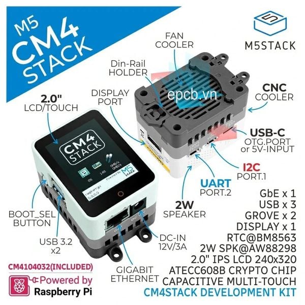 M5Stack CM4Stack Development Kit CM4104032