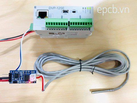 Mạch cảm biến nhiệt độ NTC10K RS485 Modbus RTU kết nối PLC