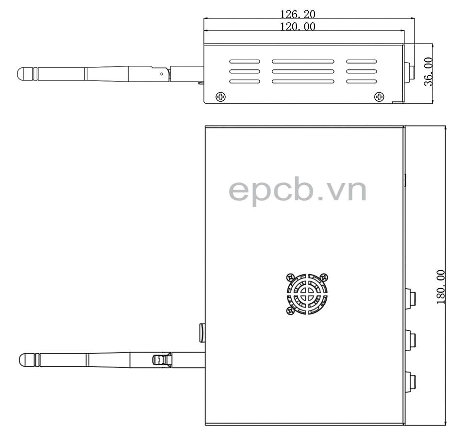 Máy tính công nghiệp - Industrial Embedded Computer EPCB-CM4-IO