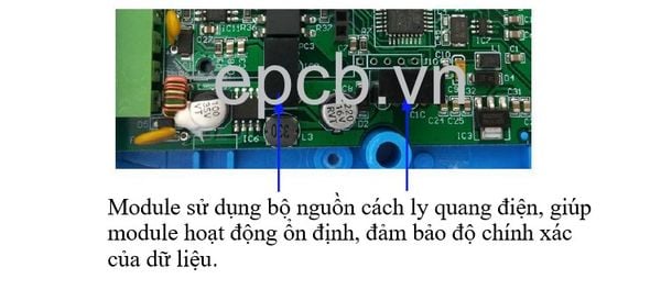 Module chuyển đổi cảm biến nhiệt độ NTC 10k 8 kênh sang RS485