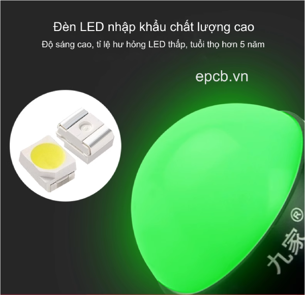 Đèn LED bán cầu cảnh báo chống thấm nước 3 màu N2