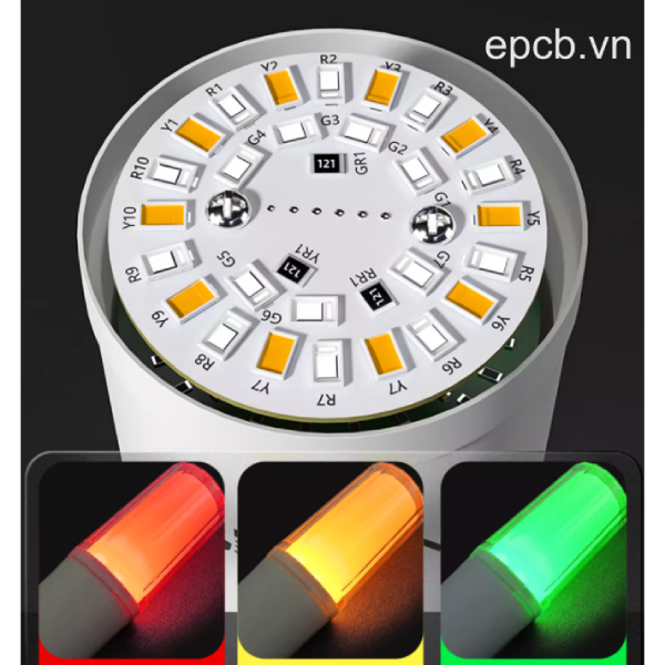 Đèn LED 3 màu cảnh báo chống cháy nổ máy CNC 24V