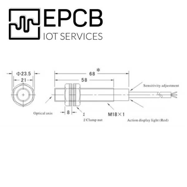 Cảm biến tiệm cận M18 E3F-DS30P