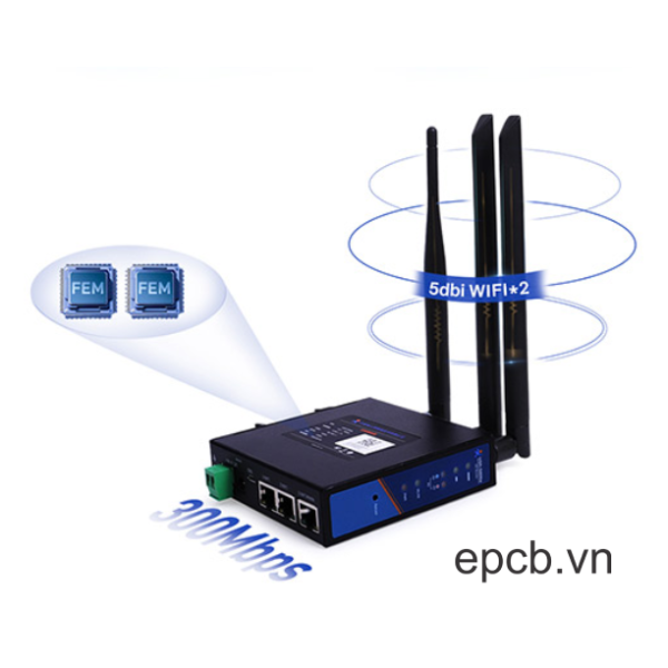 Bộ định tuyến công nghiệp router 3G4G WIFI 4G LTE USR-G806W