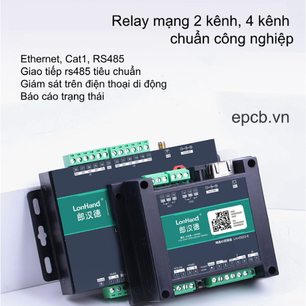 Bộ điều khiển IO qua RS485 Ethernet LH-IO222-E