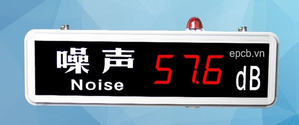 Đồng hồ Led đo độ ồn và cảnh báo QD-ZY818